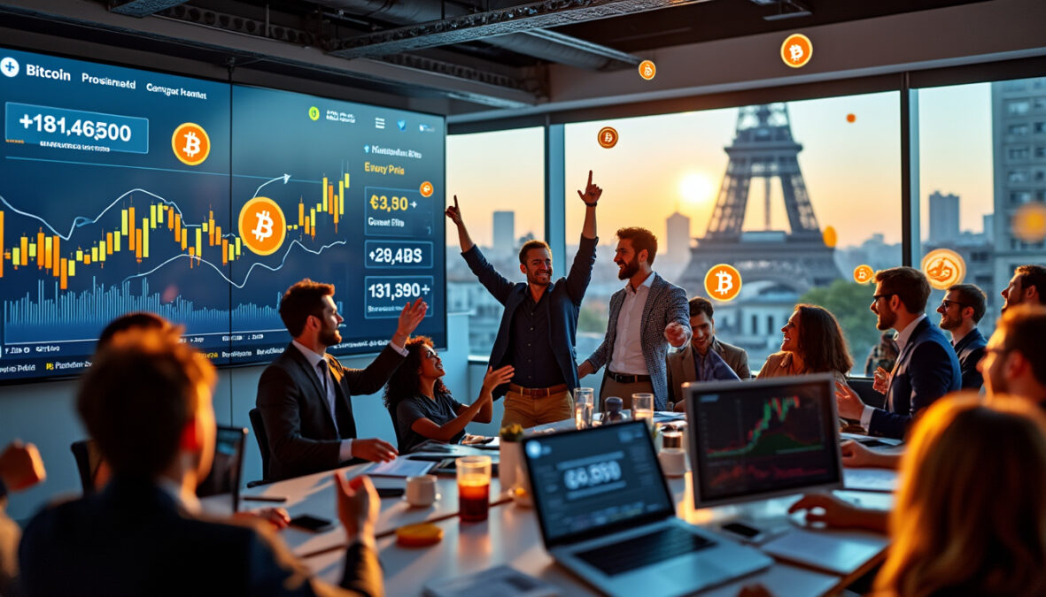 découvrez comment the blockchain group, entreprise française, a connu une ascension spectaculaire en bourse avec une hausse de +3500 % grâce à ses investissements stratégiques dans le bitcoin.