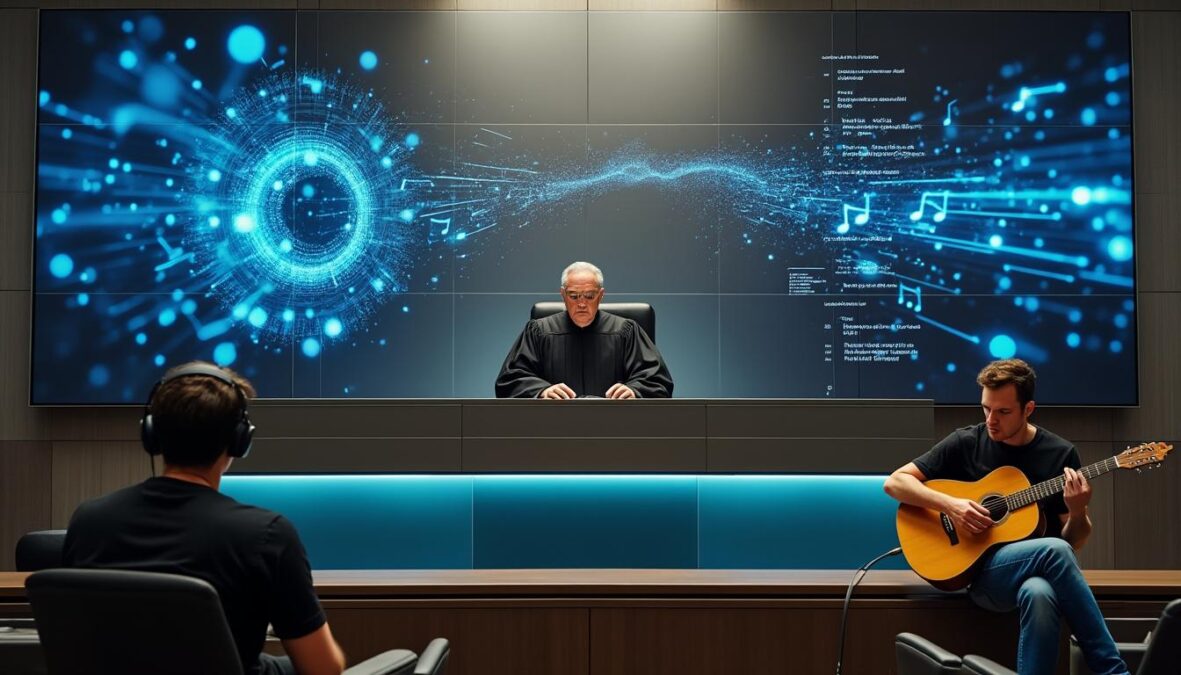 découvrez comment un récent verdict en édition phonographique ravive le débat sur l'impact de l'intelligence artificielle dans la création musicale et les droits d'auteur.