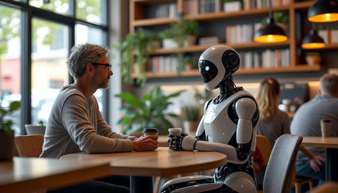 découvrez le dialogue fascinant entre intelligence naturelle et artificielle lors d'une rencontre conviviale au café citoyen, un espace d'échange et de réflexion pour tous.