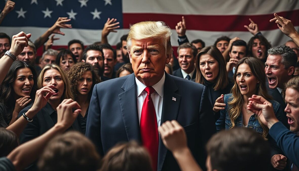 découvrez comment donald trump suscite une révolte sans précédent au sein de la droite religieuse maga avec un portrait controversé qui divise les opinions.