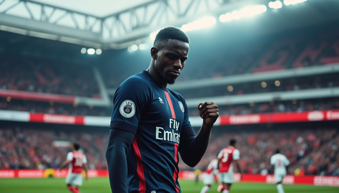 découvrez le parcours surprenant de mikel, de son calme légendaire à une attitude devenue insupportable, dans le contexte tendu du match psg - arsenal.