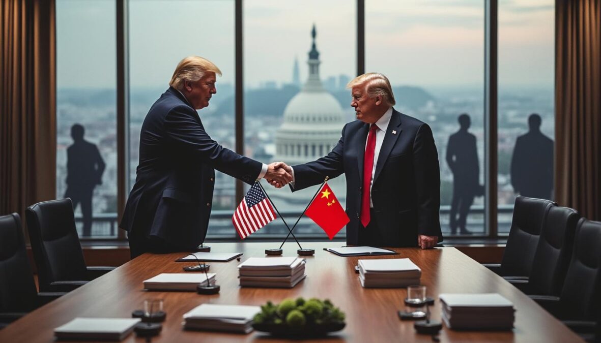 trump désamorce les tensions commerciales avec pékin grâce à des accords stratégiques, tout en faisant face à de nouveaux défis économiques et politiques à venir.