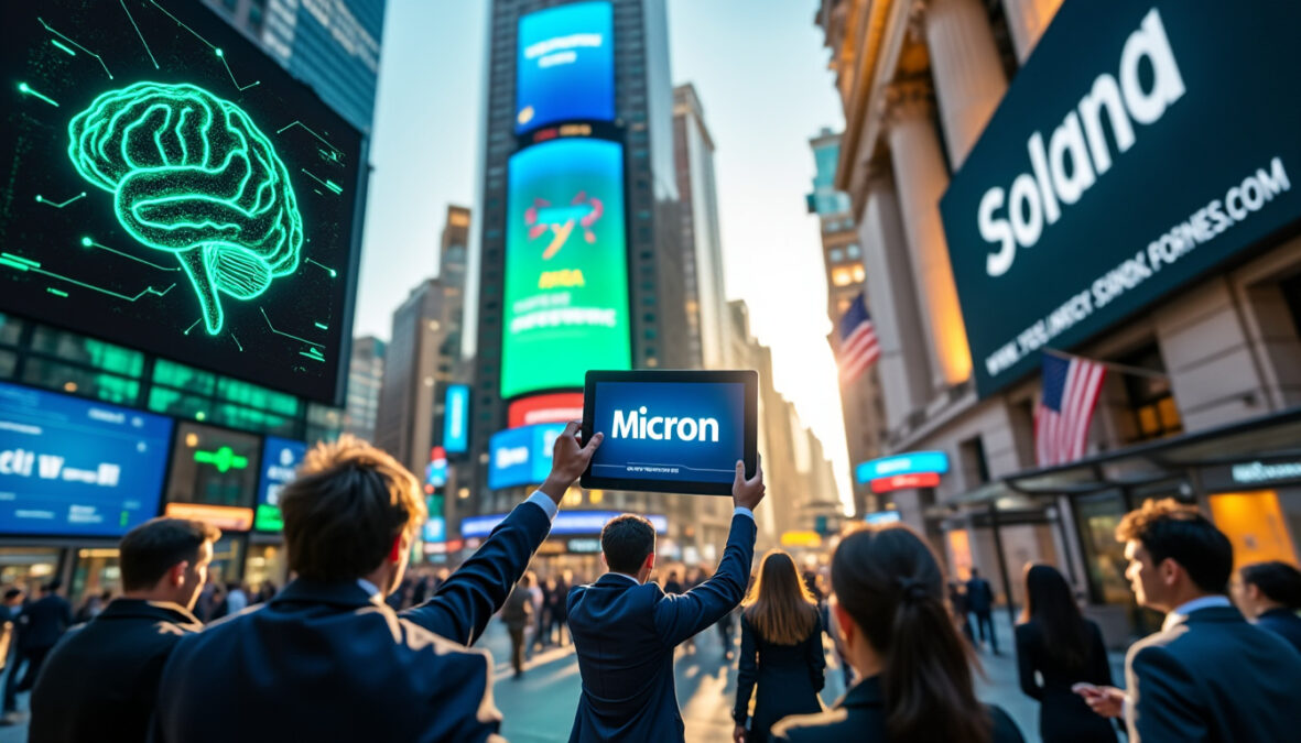 découvrez comment wall street, solana et anthropic parient sur micron suite à des résultats financiers meilleurs que prévu, soulignant la confiance croissante dans l'entreprise.