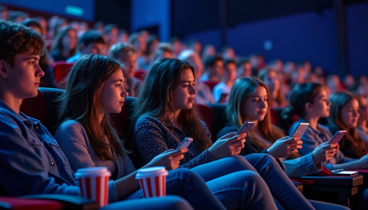 découvrez comment la génération connectée transforme l'expérience cinématographique grâce aux réseaux sociaux, envahissant les salles obscures et changeant les habitudes de visionnage.