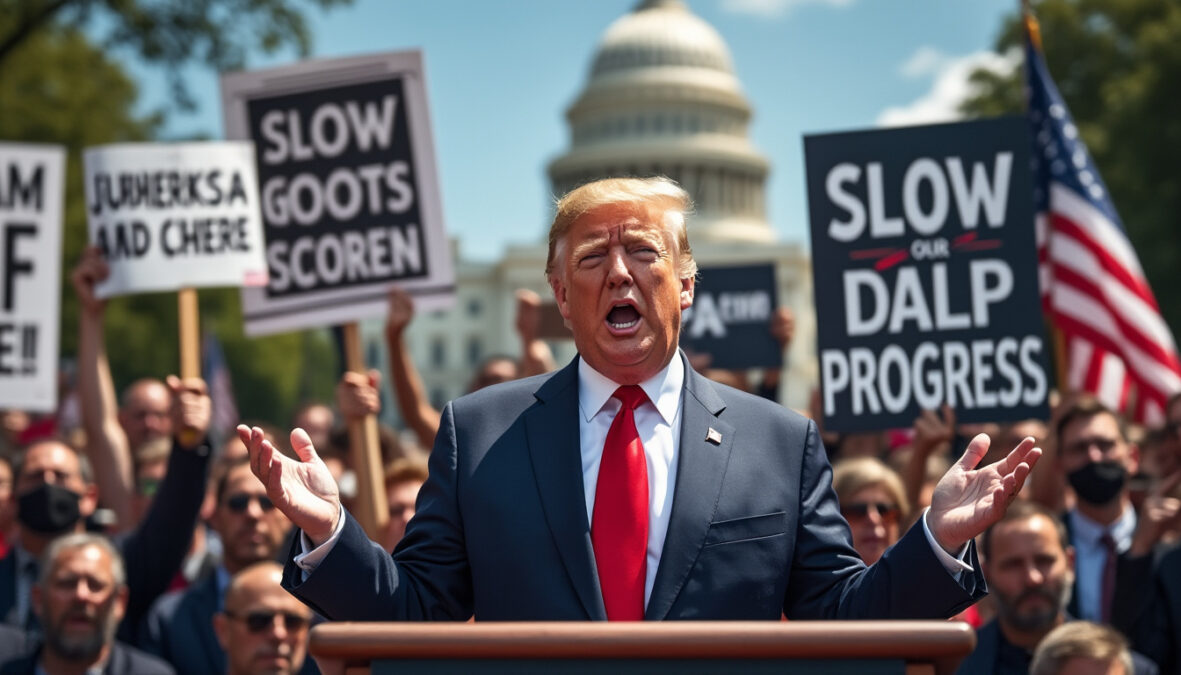 découvrez les récentes controverses autour de l'intelligence artificielle aux états-unis, avec les critiques de donald trump face aux appels pour freiner son développement.