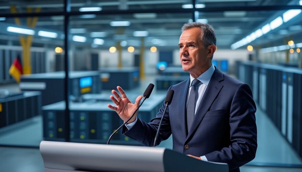 avant l’accord avec nvidia, friedrich merz appelle l’allemagne à accélérer ses investissements dans l’intelligence artificielle pour renforcer sa compétitivité.