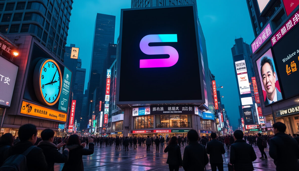 en chine, une publicité pour solana ne reste visible que dix minutes. des critiques mettent cz en cause, tandis que l’affaire suscite des interrogations.