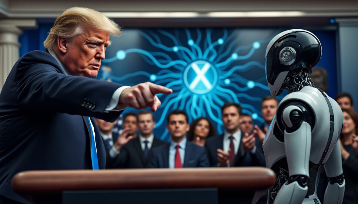 donald trump s’en prend à ceux qui emploient l’expression « intelligence artificielle », qu’il qualifie d’« ennemis ».